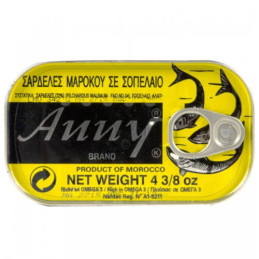 ΣΑΡΔΕΛΑΚΙ ΣΕ ΛΑΔΙ anny 125gr